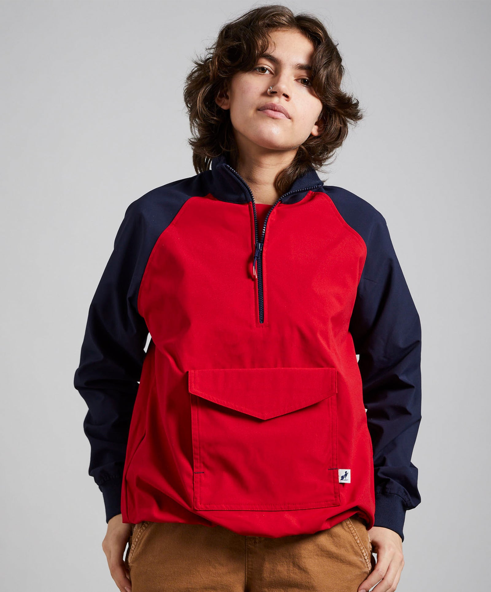 90s red × navy border rugger shirt 94 Rugby Polo | Old Navy